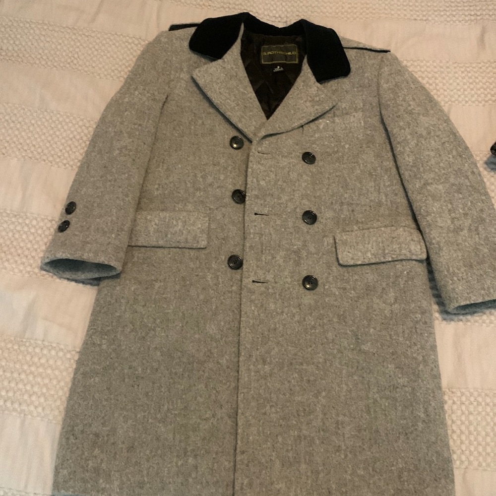 Boys long wool dress coat
